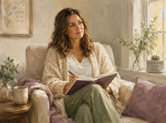 woman journaling